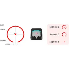 MPO-S Circle Dot Reticle RMSc/Jpoint Red Dot Sight Black - photo 8