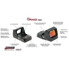 CT RAD Rapid Aiming Dot 3 MOA Red Dot Reticle Black - photo 6