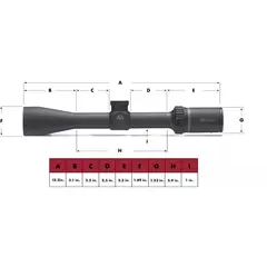 Fullfield E1 3-9x40mm SFP Ballistic Plex 450 Bushmaster BLK - photo 3