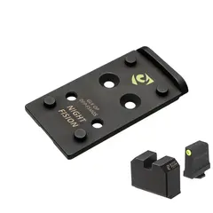 Opt Plate DPP/Romeo Pro w/Trit Front Sight for Glock FS MOS - photo 10