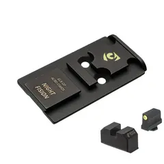 Optic Plate ACRO w/Tritium Front Sight for Glock FS MOS - photo 2