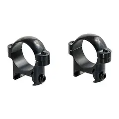 Zee Rings 1" Low Steel Rings Gloss Black - photo 1