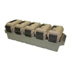 Ammo Crate 5-Can Multi-Cal Mini Polymer Dark Earth/Army Grn - photo 5