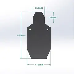 TAC BC-C ZONE® W/Armor Plate Post & Tube Base Steel Target - photo 6