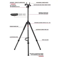Deathgrip Sherpa Tripod Arca Swiss Mount Black - photo 5