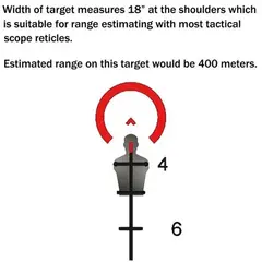 Rifle Full Size Human Silhouette Static Stand - photo 2