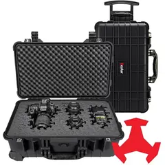 22" Carry-On Roller Hard Case w/Ragar Foam Inserts Black - photo 1