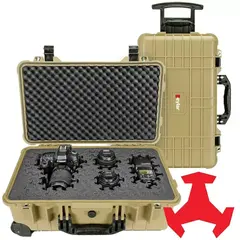 22" Carry-On Roller Hard Case w/Ragar Foam Inserts Tan - photo 1