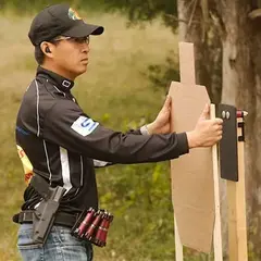 Steel IPSC "A" Zone Target W/Base & Target Holder - photo 1