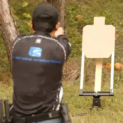 Steel IPSC "A" Zone Target W/Base & Target Holder - photo 5