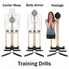 8" Steel Handgun Training Target with Heavy Base & Holder - photo 2