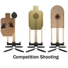 8" Steel Handgun Training Target with Heavy Base & Holder - photo 4