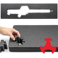 RAGAR Crosslink Foam Insert 50.5"x13.5" for Hard Rifle Case - photo 2