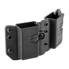 Copia Double Pistol Mag Carrier 9/40 Black Short - photo 1