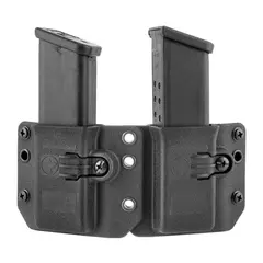 Copia Double Pistol Mag Carrier 9/40 Black Short - photo 3