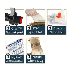 M-FAK Mini First Aid Basic Kit Black - photo 4