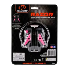 Razor Slim Electronic Muffs, Pink - photo 8