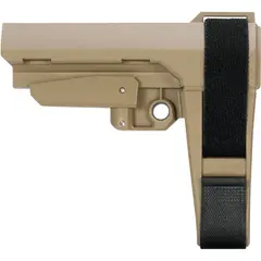 SBA3 5 Position Adjustable Pistol Stabilizing Brace FDE - photo 1