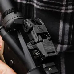 MBUS Rear Sight Flip-Up Polymer for AR-15 Black - photo 3