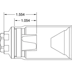 FHD Flash Hider 1/2-28 Square Shoulder Black Nitride - photo 5