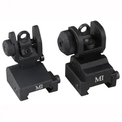 AR-15  Flip-Up Adjustable MCTAR-SPLP Rear Sight Black - photo 2