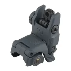 MBUS Rear Sight Flip-Up Polymer for AR-15 Stealth Gray - photo 1