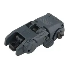 MBUS Rear Sight Flip-Up Polymer for AR-15 Stealth Gray - photo 3