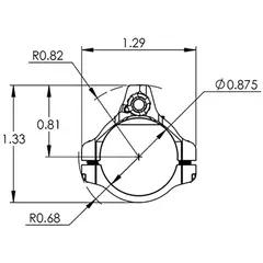 D2 Series Ultra Low Profile .875 Adj Gas Block With Detent - photo 1