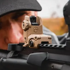 MBUS Rear Sight Flip-Up Polymer for AR-15 FDE - photo 3