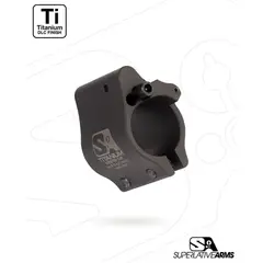 AR-15 Clamp On Titanium Adjustable Gas Block .625" Black - photo 1