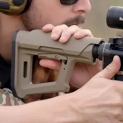 MOE PR Collapsible Mil-Spec Carbine Stock for AR-15 FDE - photo 5