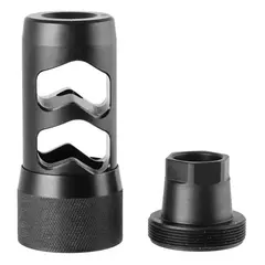 6mm HELLFIRE 2P (22-6mm) Muzzle Brake, Black - photo 2