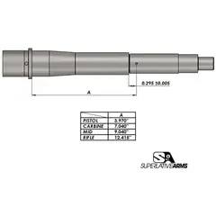 AR-15 Adj Piston System W/ClampOn .750" Gas Block Rifle LH - photo 3