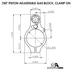 AR-15 Adj Piston System W/ClampOn .750" Gas Block Rifle LH - photo 4