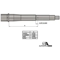 AR-15 Adj Piston System W/Solid .750" Gas Block Rifle RH - photo 4