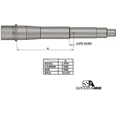AR-15 Adj Piston System W/ClampOn .625" Gas Block Carbine LH - photo 6