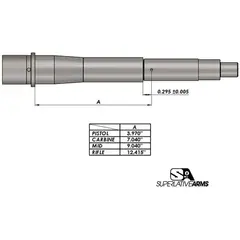 AR-15 Adj Piston System W/ClampOn .625" Gas Block Carbine RH - photo 1