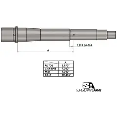 AR-15 Adj Piston System W/Solid .625" Gas Block Carbine LH - photo 1