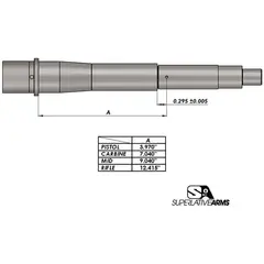 AR-15 Adj Piston System W/Solid .625" Gas Block Carbine RH - photo 3