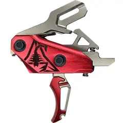 Rev 535 Slide-and-Snap AR Trigger Silver/Red - photo 1