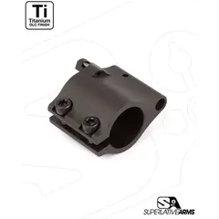 AR-15 Clamp On Titanium Adjustable Gas Block .875" Black - photo 1
