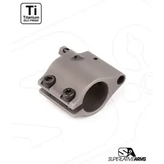 AR-15 Clamp On Titanium Adjustable Gas Block .875" Gray - photo 1
