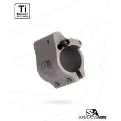 AR-15 Clamp On Titanium Adjustable Gas Block .875" Gray - photo 2