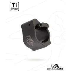 AR-15 Solid Titanium Adjustable Gas Block .875" Black - photo 2