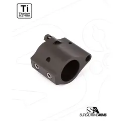 AR-15 Solid Titanium Adjustable Gas Block .875" Black - photo 3