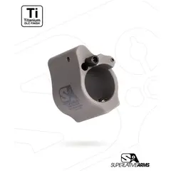 AR-15 Solid Titanium Adjustable Gas Block .625" Gray - photo 1