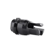 KeyMicro Flash Hider 9mm 1/2"x28 Threads Black - photo 2