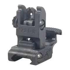 AR-15  Flip-Up Adjustable Low Profile Rear Sight  Black - photo 2