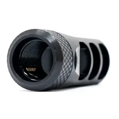 MuzzLok 8.6 Blackout 3-Port Muzzle Brake M18x1.5 Threads BLK - photo 4