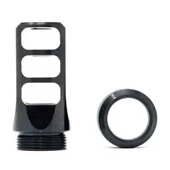 MuzzLok 8.6 Blackout 3-Port Muzzle Brake M18x1.5 Threads BLK - photo 8